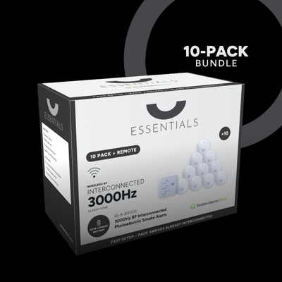 Watch Essentials Interconnected Photoelectric Smoke Alarm 10 Pack