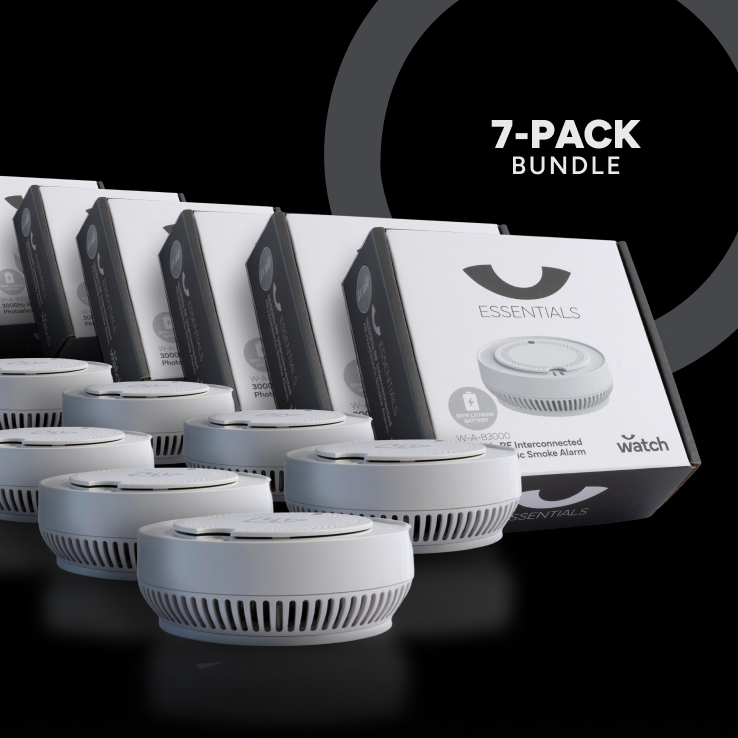 Watch Essentials Interconnected Photoelectric Smoke Alarm 7 Pack