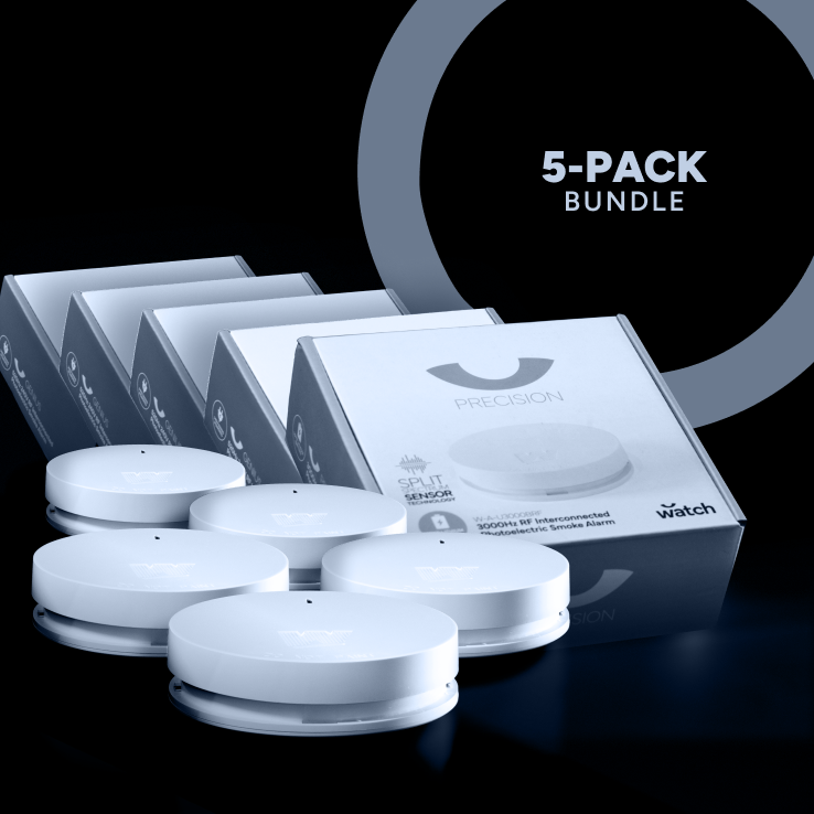 Watch Precision Interconnected Photoelectric Smoke Alarm 5 Pack